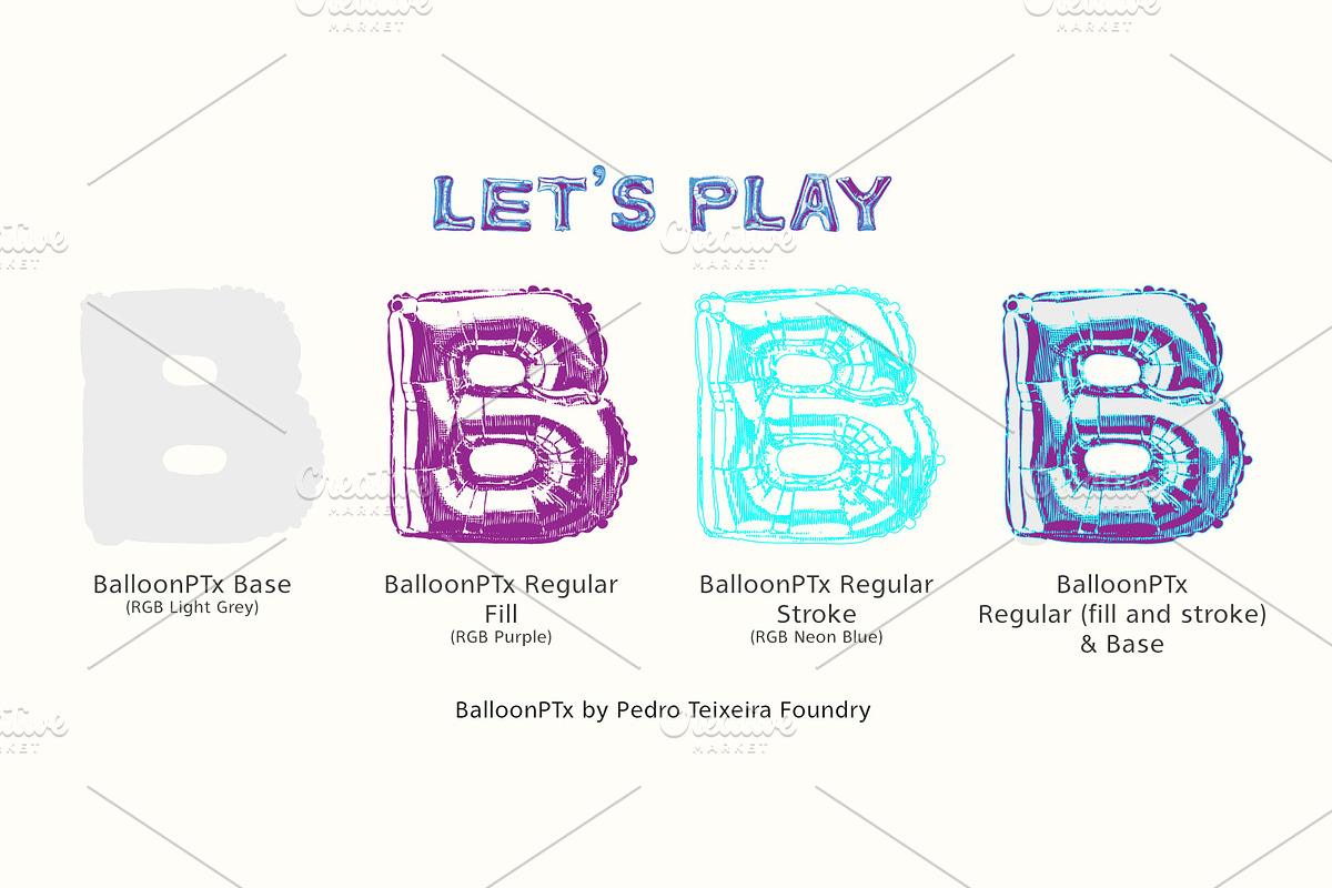 Inflate PTx (SVG) Balloon font, a Sans Serif Font by vectalex (Photo 2 of 5)