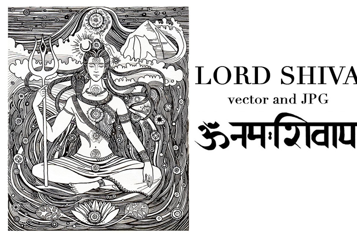 Shiva and Shakti vector illustration, an Illustration by Mehendra Art (Photo 2 of 2)