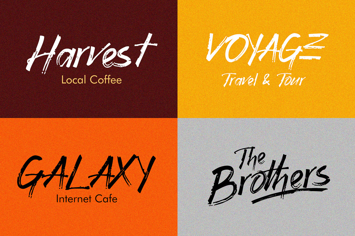 Gothix - HandBrush Typeface preview 8