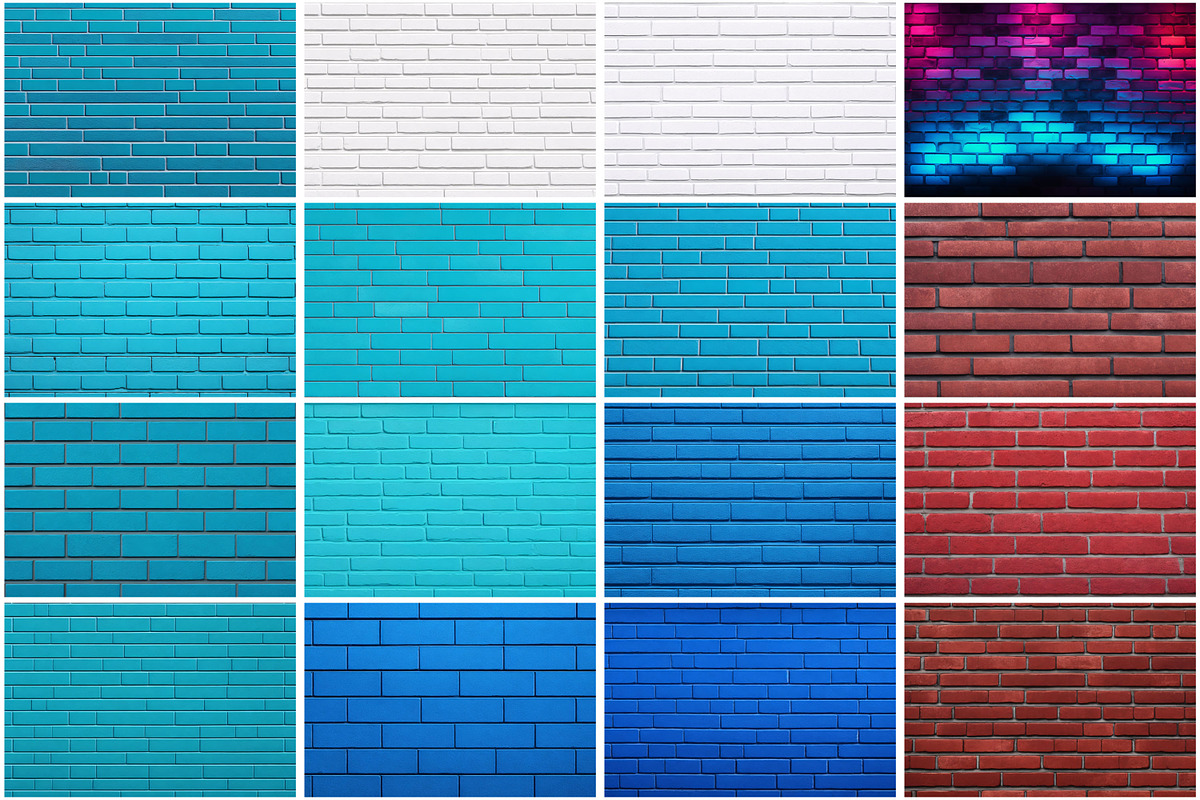 Brick Wall Digital Papers Bundle, a Texture Graphic by Forhadx5 (Photo 9 of 12)