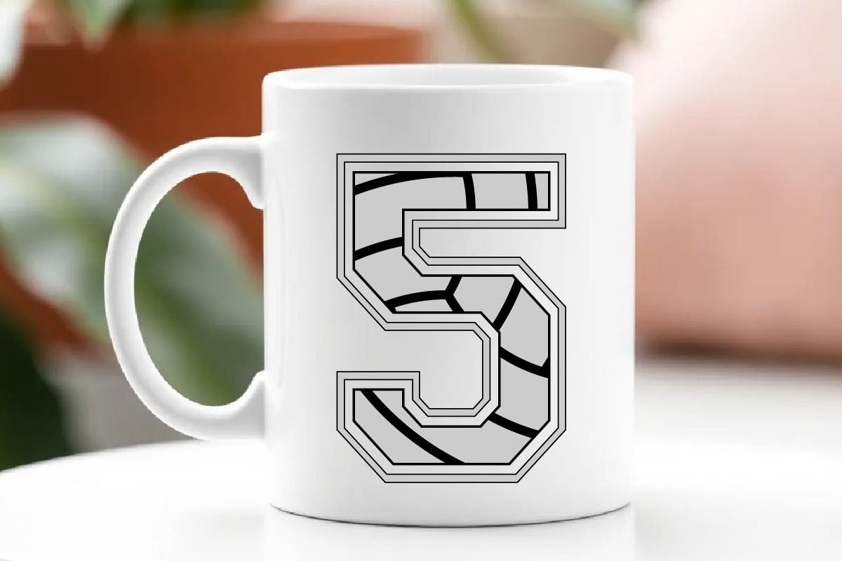 Volleyball Alphabets And Numbers SVG, an Object Graphic by EllaMaiyaali (Photo 5 of 5)