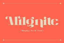 Milgnite Display Serif Font