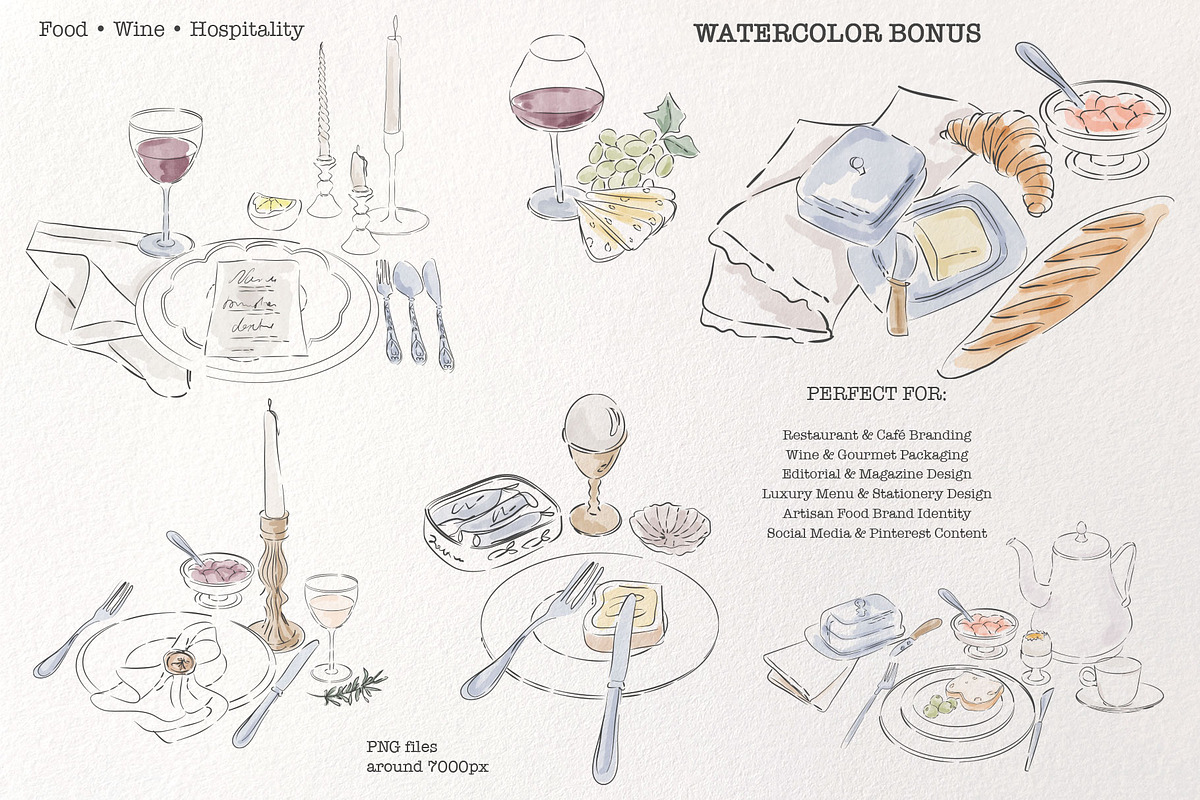 Editorial Tablescape Line Art, an Object Graphic by Mio Buono (Photo 12 of 17)