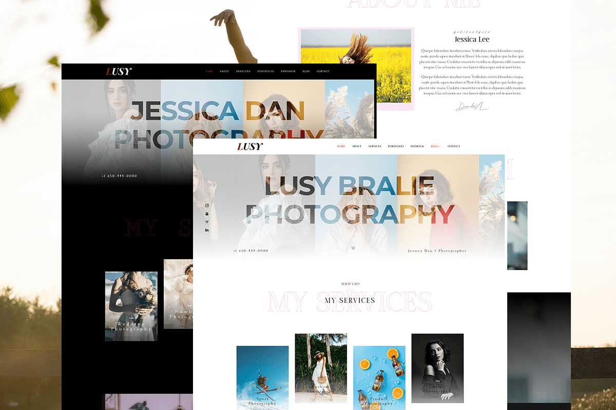 Lusy – Photography Portfolio Theme, a WordPress Template by pixelonetry (Photo 1 of 2)