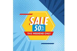 sale this weekend only, a Finance Illustration by studiogstock