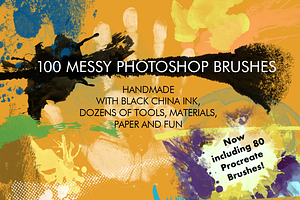 100 Messy Photoshop Brushes