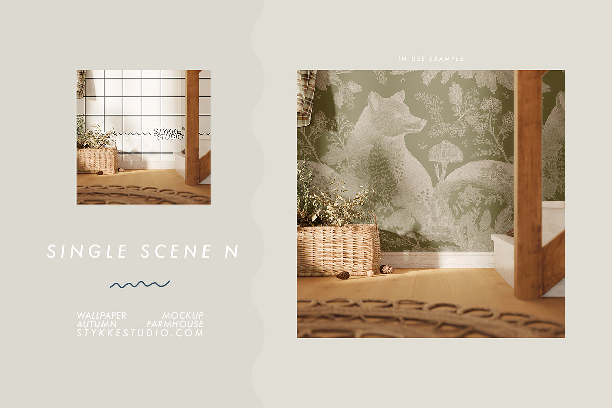 Autumn Farmhouse | WALLPAPER MOCKUP, a Household Mockup by Stykke Studio (Photo 21 of 22)