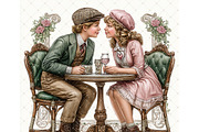Romance Time Clipart JPG, a Person Illustration by Memories By Lea (Thumbnail 10 of 20)