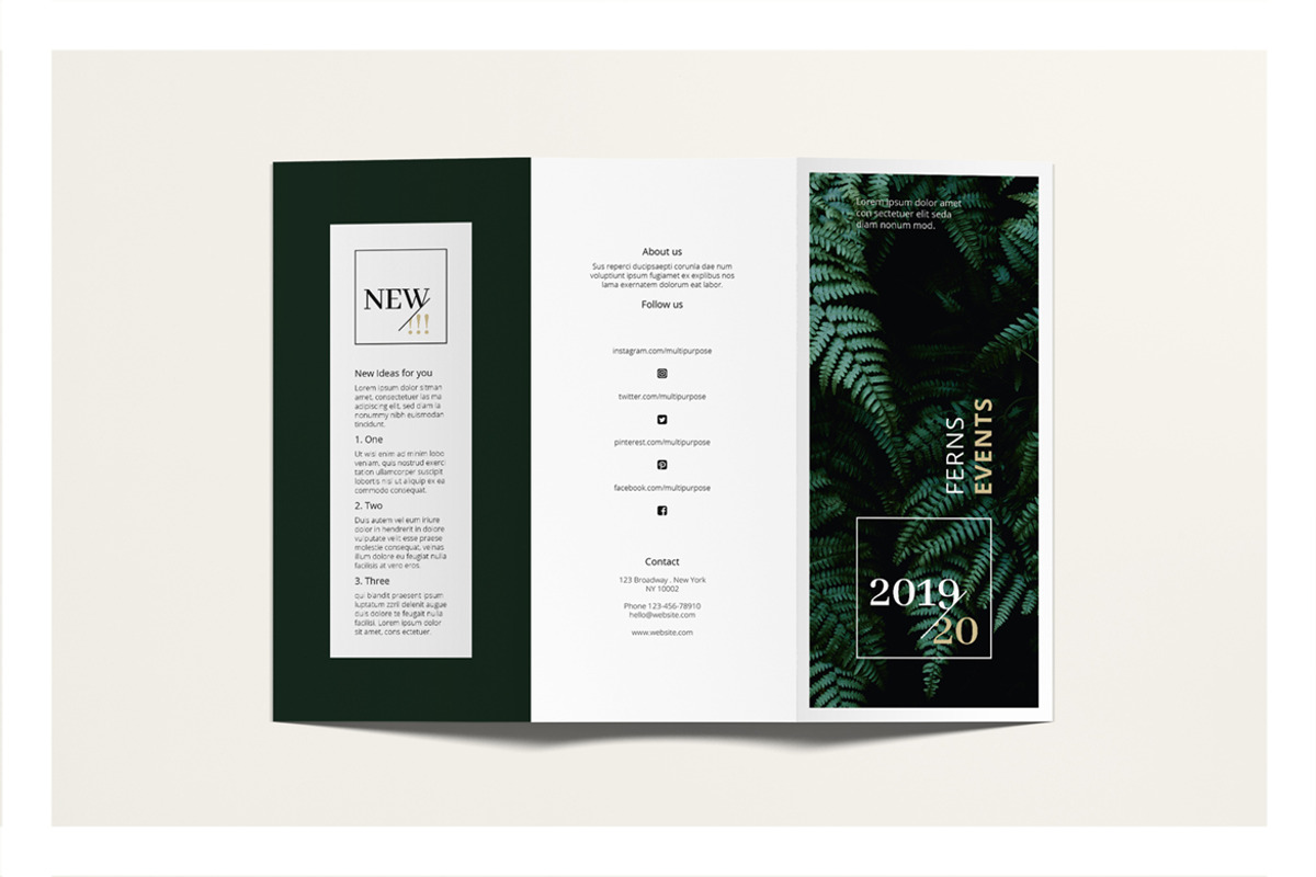 FERNS Trifold Event Flyer Design, a Brochure Template by AgataCreate (Photo 6 of 8)
