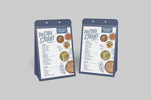 Menu Stand Mockup