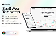 Solara Trading Platform Landing Page, an UI Kit Template by Creative Perspective (Thumbnail 1 of 7)
