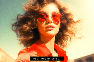 Warm 70s Vintage Glow Photo Effect, a Brushes & More by studiogstock