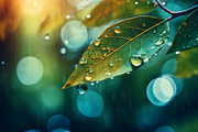 40 Rain in the forest, close up, a Background Photo by Design_Planet (Thumbnail 6 of 14)