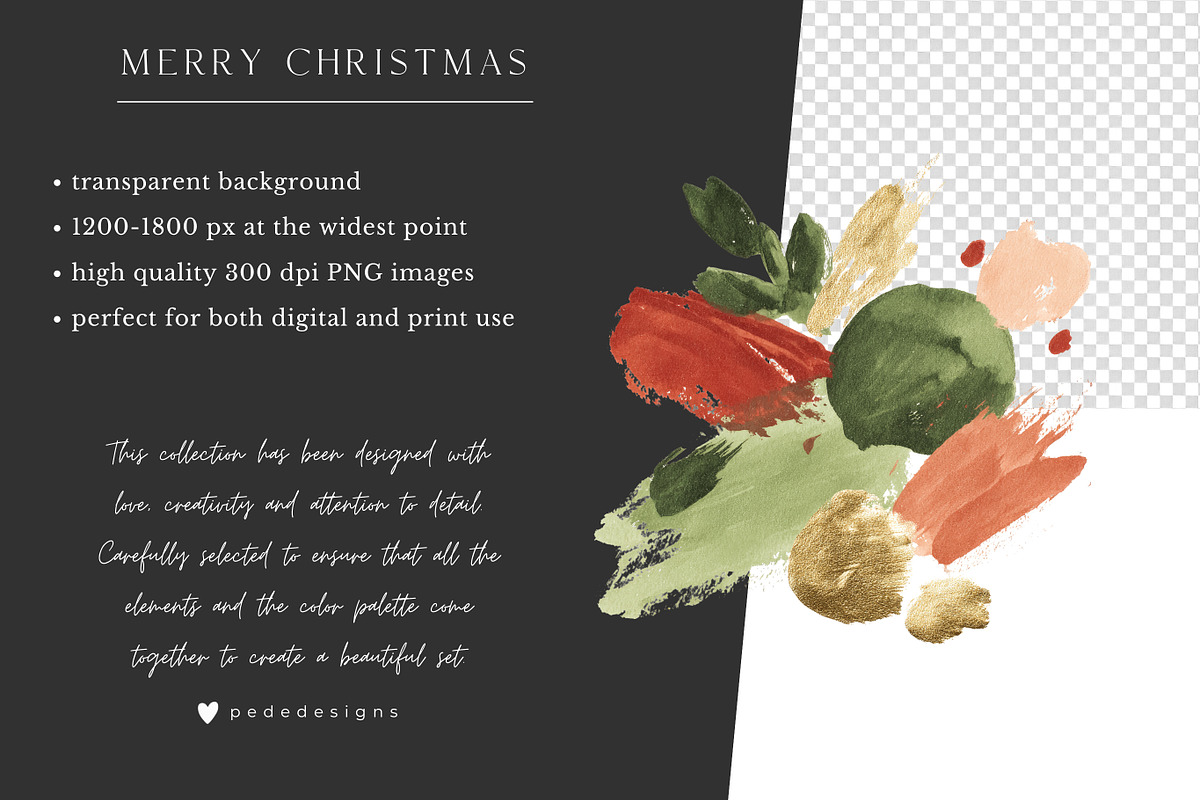 Merry Christmas Collection, a Seasonal Illustration by PeDe Designs (Photo 16 of 31)