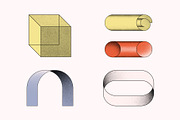 Geometric & Abstract Illustrations, an Object Graphic by Paulina Sara Design (Thumbnail 5 of 17)