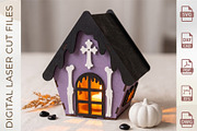 3D Haunted House Lantern Bundle, an Object Graphic by WoodoraCut (Thumbnail 6 of 6)