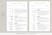 Professional Resume Template Nurse, a Resume Template by PAPPERMINT RESUME STUDIO (Thumbnail 2 of 7)