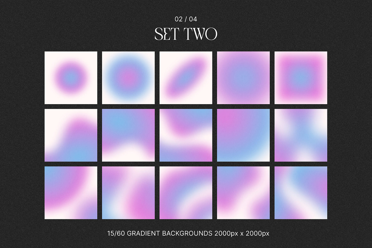 Cosmic Aura Gradient Backgrounds, a Texture Graphic by Studio K (Photo 3 of 6)