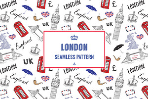 London Sketched Doodles Vector Set