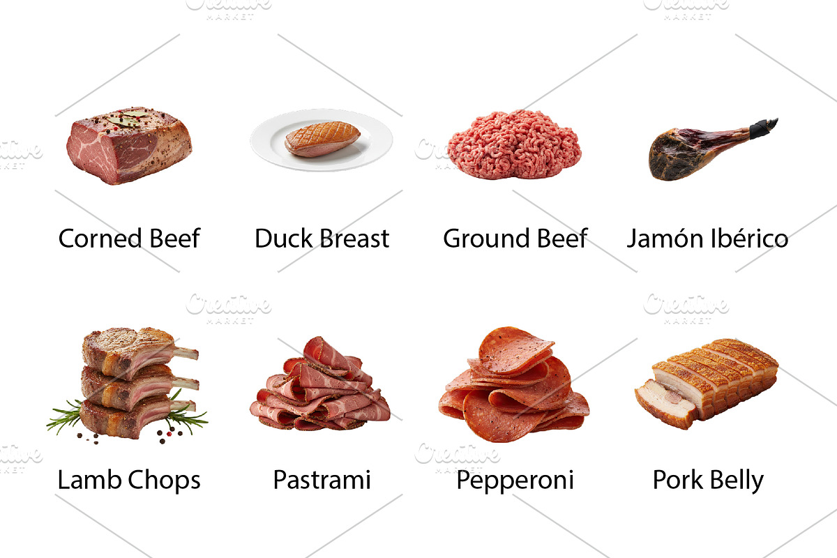 Butcher's Choice Meats, Poultry -PNG, an Object Graphic by Nurlan's shop (Photo 3 of 4)