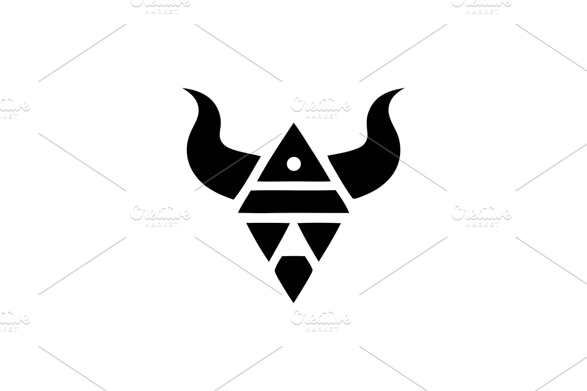 Abstract Viking Helmet Logo, a Branding & Logo Template by Vectorium Studio (Photo 1 of 2)