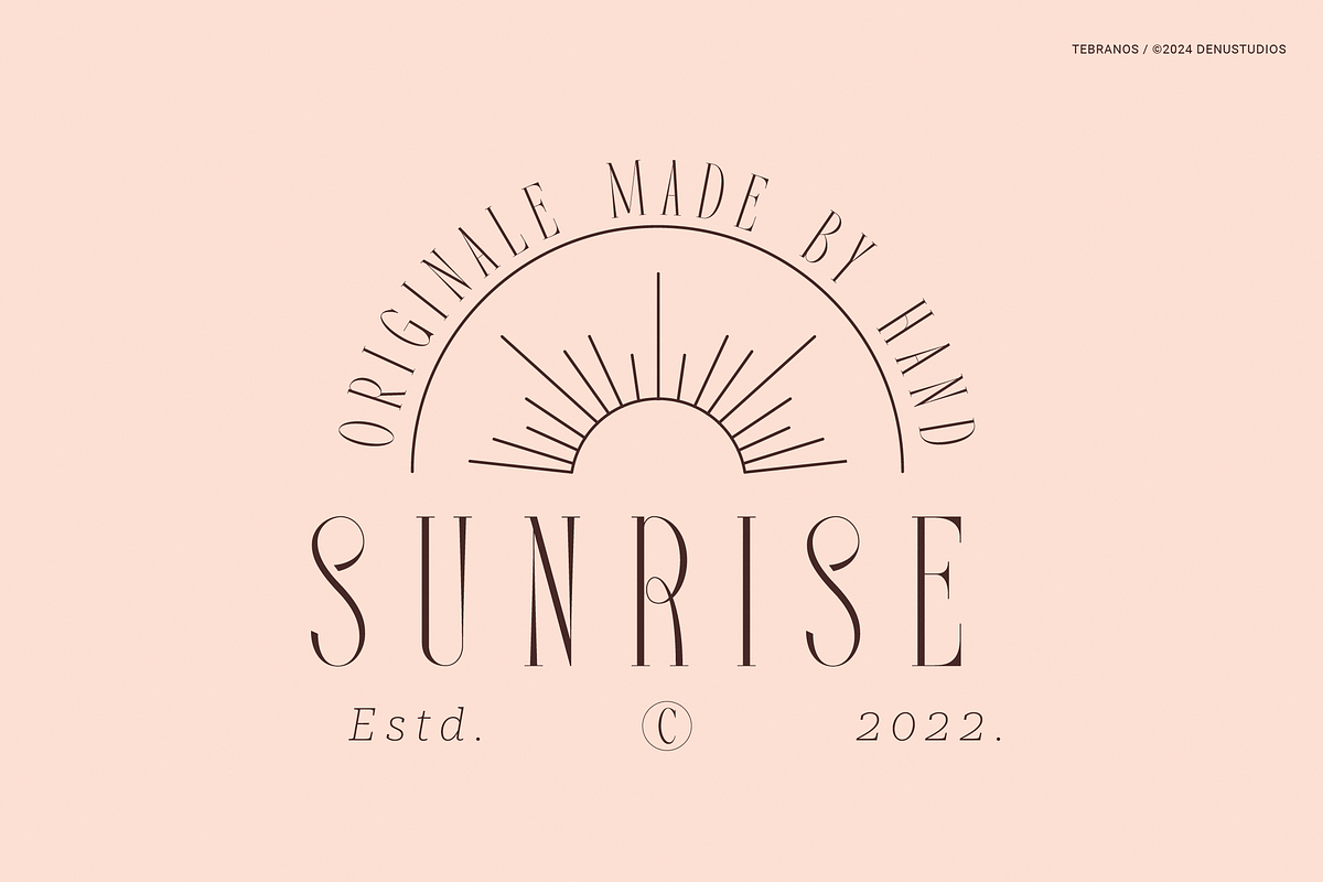 Tebranos | Modern Display Serif, a Serif Font by Denustudios (Photo 5 of 13)
