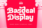 Basdeal Display - Sans Serif Display, a Sans Serif Font by Rishsketch (Thumbnail 1 of 13)