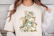 Cozy Cottagecore Winter Animal Clipa, an Illustration by DreamCafeArt (Thumbnail 4 of 6)