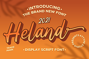 Heland - Display Script Font, a Script Font by Attype (Thumbnail 1 of 8)