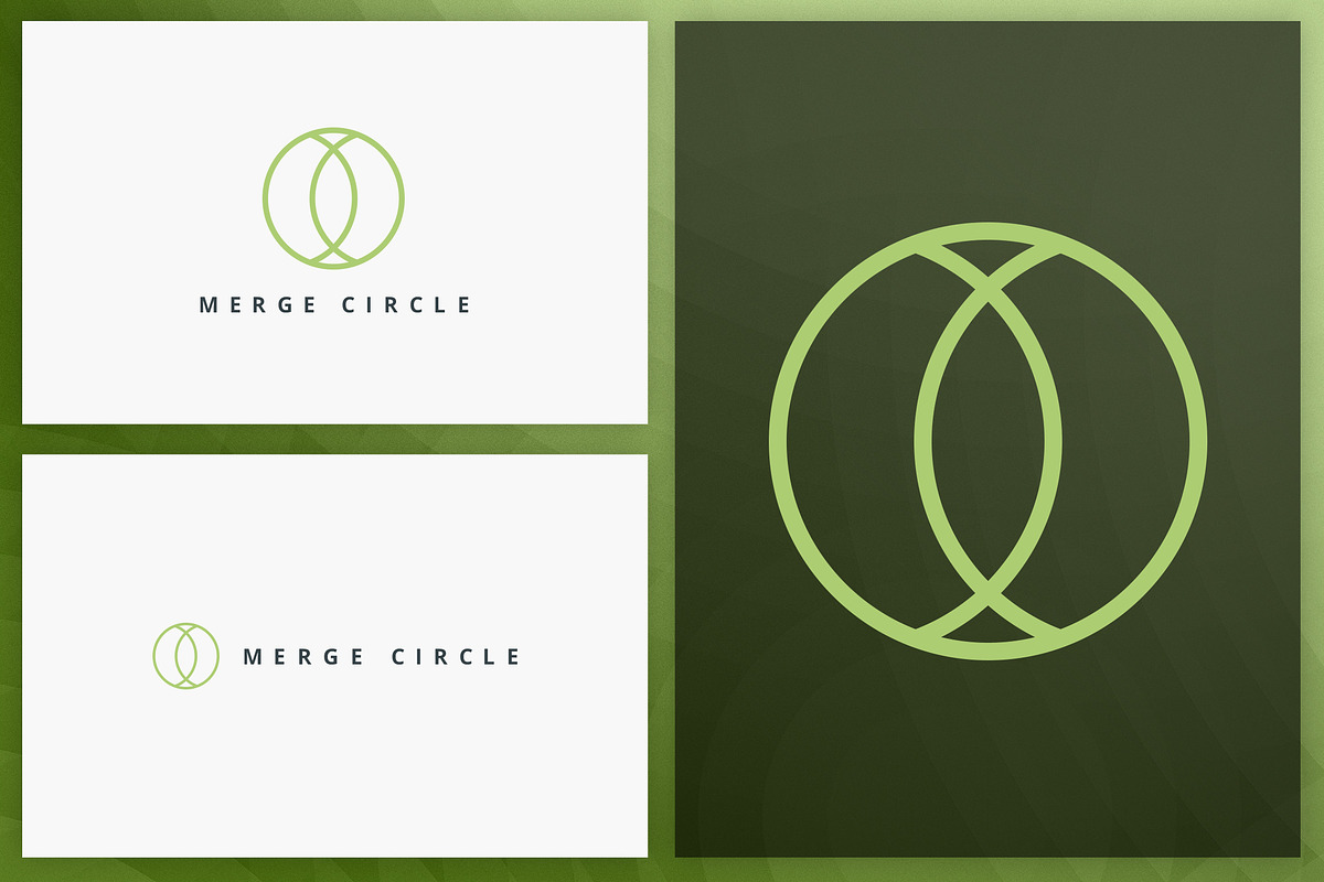 20 Circle geometric logos - outline, a Branding & Logo Template by VP Fonts (Photo 14 of 21)