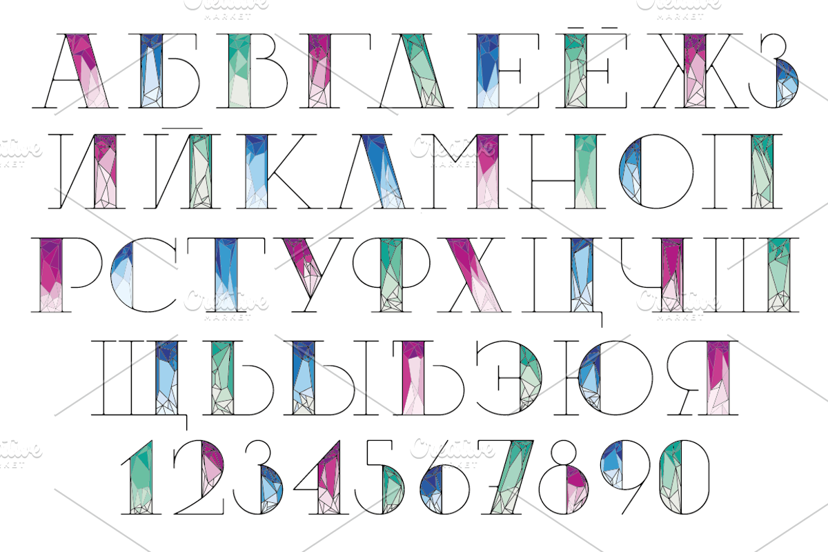 Five variations of font decoration, a Serif Font by pixelwerk (Photo 2 of 6)