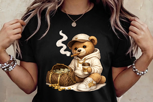 Luxury Teddy Bear PNG, Designer Bear, a Graphic by Vector Portal