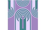 Purple and Teal Arches, a Background Graphic by Sharon Schwalbe (Thumbnail 4 of 6)