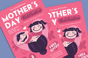 Mother's Day Flyer, a Flyer Template by Gumico Studio.