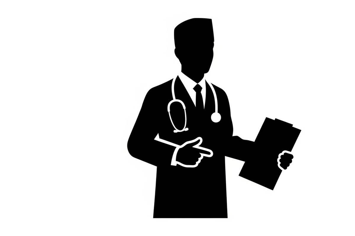 doctor and nurse silhouettes, an Illustration by Amazin_art (Photo 31 of 31)