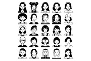 Avatar Male-Female Semi-Solid Set 50, a Solid Icon by MRPOR (Thumbnail 2 of 2)