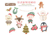 Baby Cloth Christmas Illustrations, a Seasonal Illustration by TheHappyGiftArt (Thumbnail 2 of 4)