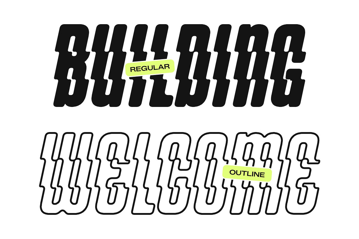 CS Alford Rippled, a Sans Serif Font by Craft Supply Co. (Photo 3 of 8)
