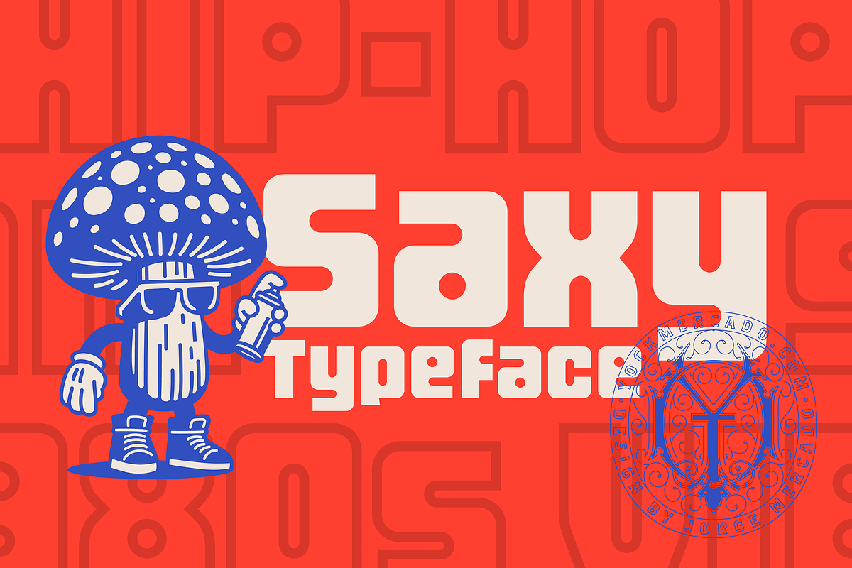 Saxy Typeface, a Sans Serif Font by YockMercado (Photo 1 of 5)