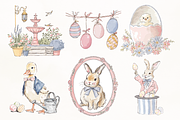 Whimsy Watercolor Soft Spring Easter, a Decorative Illustration by GiraffeCreative (Thumbnail 8 of 21)