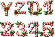 Christmas Alphabet Clipart Bundle, an Illustration by DreamArtGraphic (Thumbnail 5 of 6)
