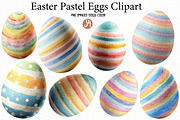 Easter Pastel Eggs Clipart, an Illustration by Designworld (Thumbnail 1 of 5)