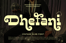 Dhefani - Vintage Slab Font
