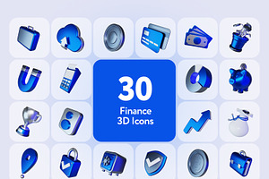 Fintaly Finance 3D Icons