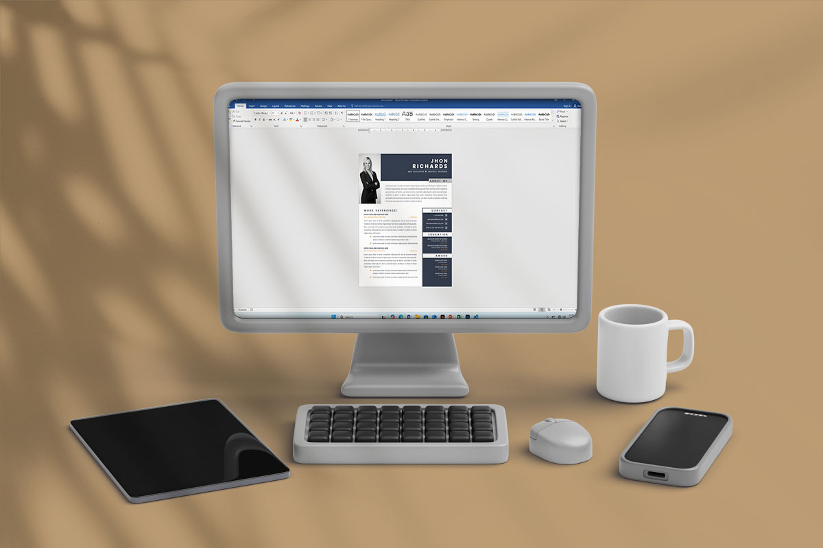 Professional resume Template, a Templates & Theme by paulresume (Photo 4 of 4)