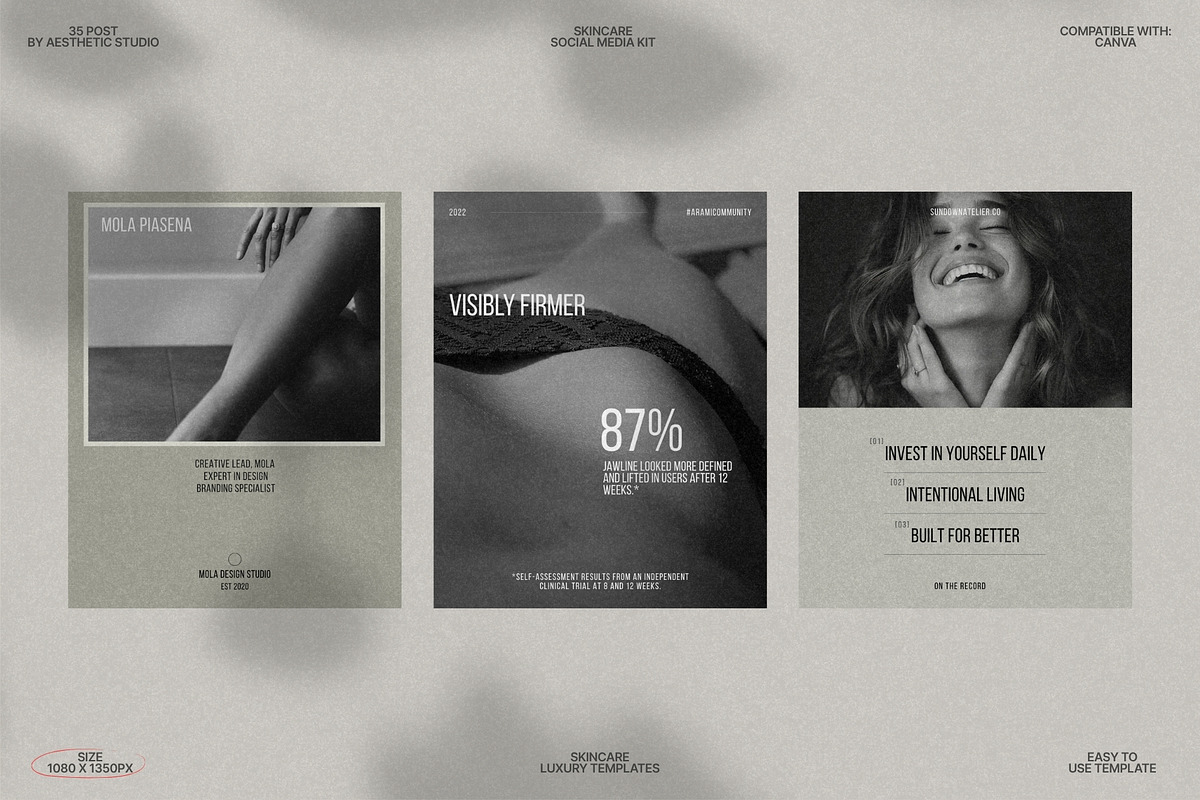 Canva Skincare Feed Templates preview 7