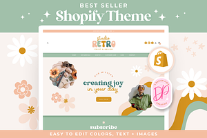 Retro Shopify Theme Website Template