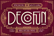Decofun Typeface, a Sans Serif Font by alit design (Thumbnail 1 of 15)