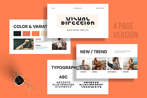 Minimal Brand Mood Board Template, a Social Media Template by MightyDesign