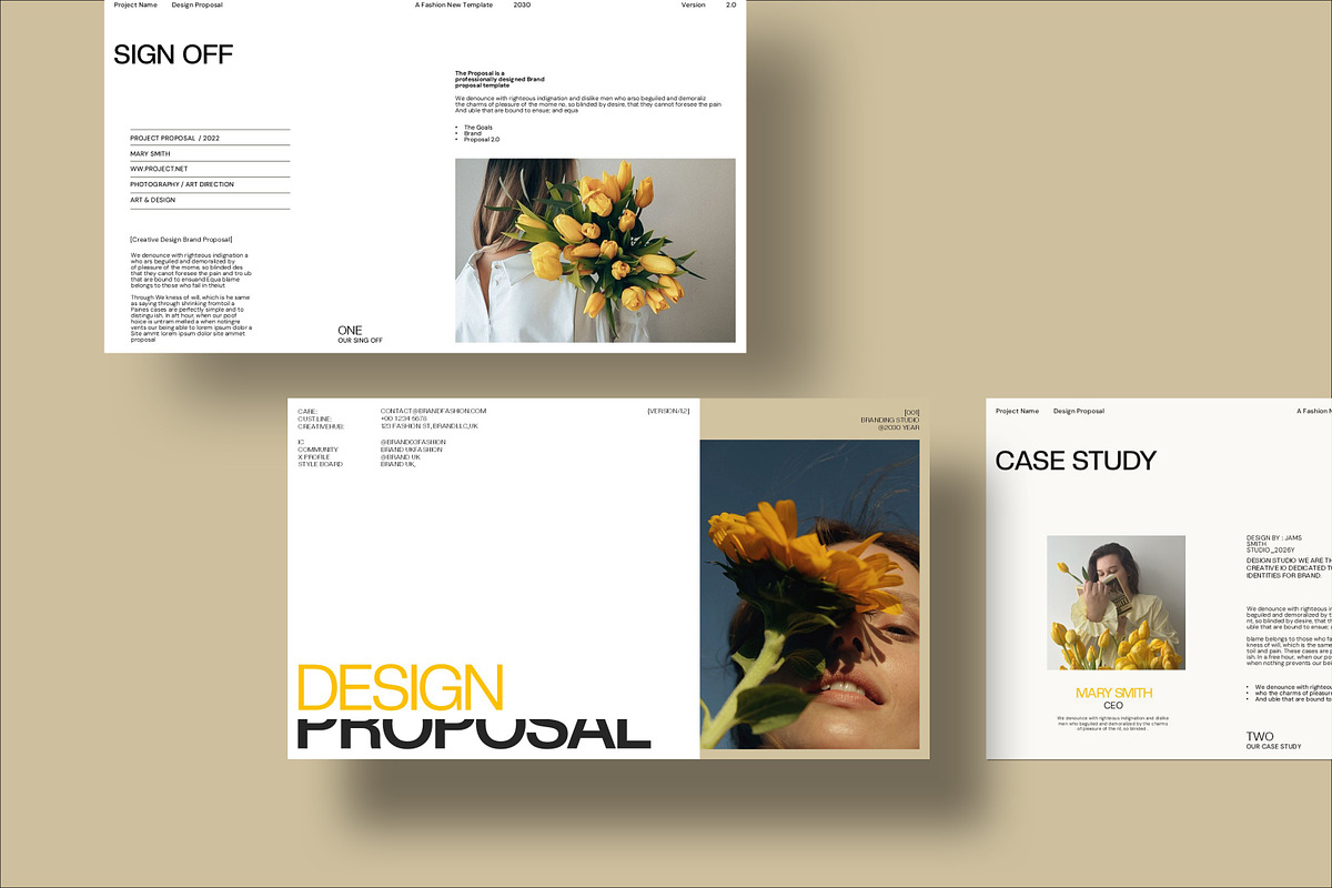 Brand Proposal Presentation Template, a Presentation Template by CreativexGenius (Photo 4 of 9)